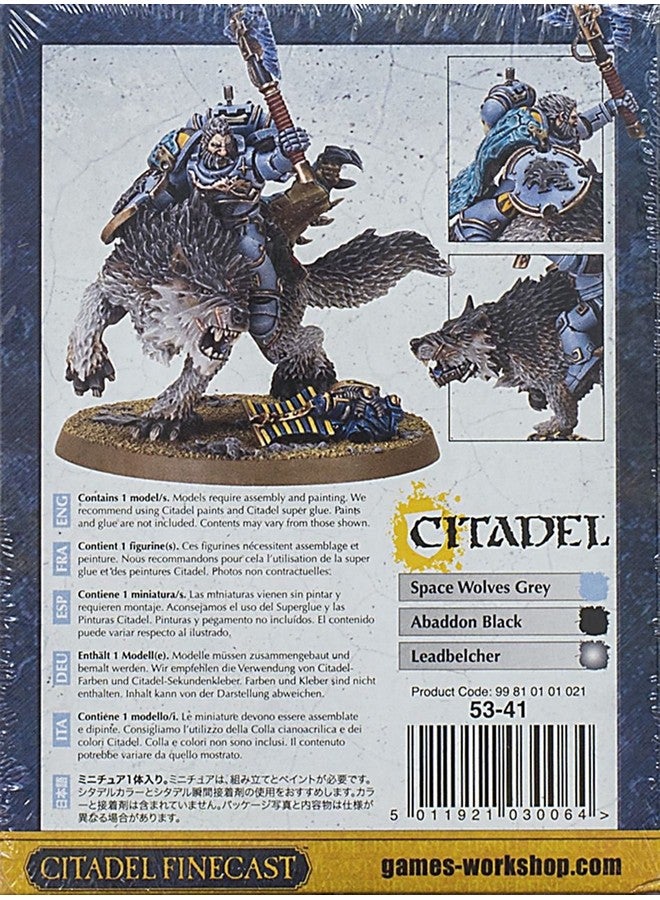 Games Workshop Wolf Lord on Thunderwolf - Image 3