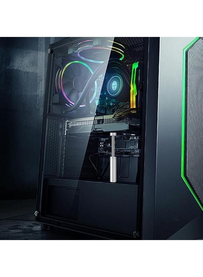 Long Silver GPU Support Bracket Anti Sag Video Card Stabilizer Holder - Image 4