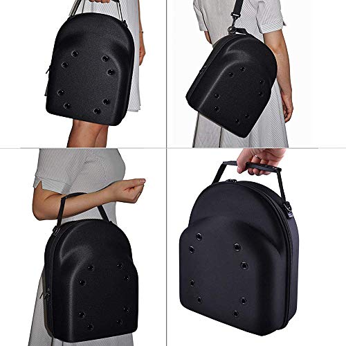 Sanseenia Hat Case for Travel, Hat Storage for Baseball Caps, Caps Carrier with Carry Handle & Shoulder Strap, Baseball Cap Organizer Holder for 6 Hats, Perfect for Traveling and Home Storage - Image 4