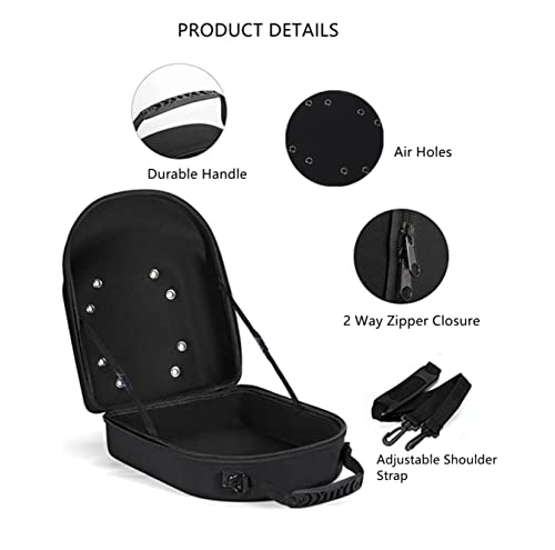 Sanseenia Hat Case for Travel, Hat Storage for Baseball Caps, Caps Carrier with Carry Handle & Shoulder Strap, Baseball Cap Organizer Holder for 6 Hats, Perfect for Traveling and Home Storage - Image 3