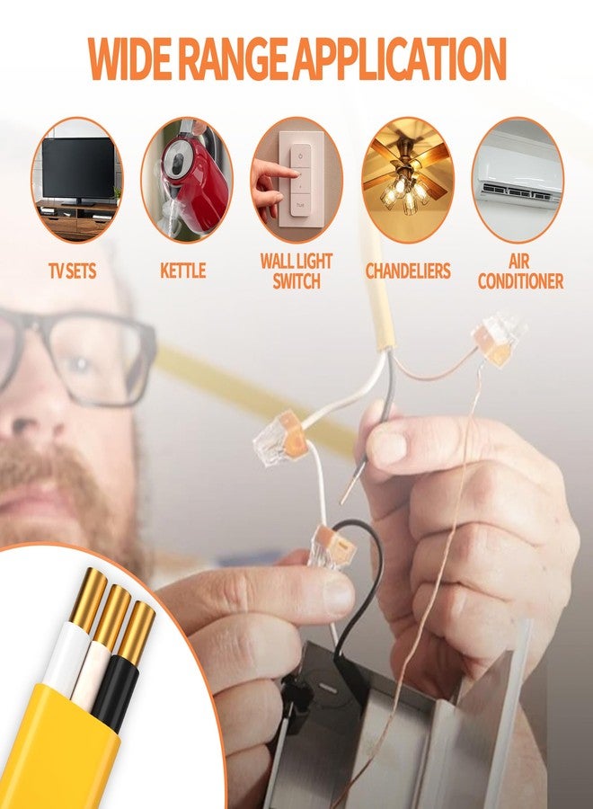 Energeaster 12/2 NM-B Wire,with Ground Indoor Electrical Copper Wire，12 Gauge Wire 2 Conductor Non-Metallic Sheathed Copper Cable(100FT Yellow) - Image 5