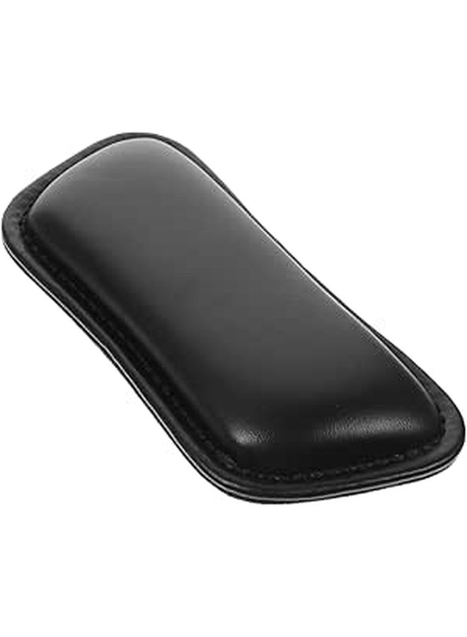 Pu Leather Writing Rest Pad Mouse Pad Non Slip Base Trapezoid Ergonomic Wrist Support For Office And Gaming Black Computer Desk Accessory - Image 1