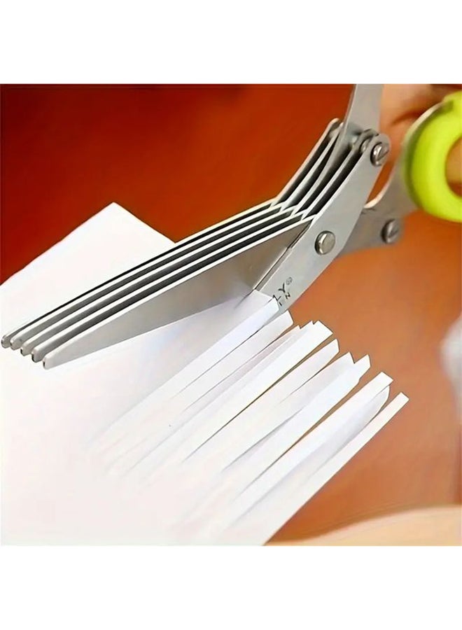 HomePro Multi-Blade Herb Scissors - 5-Blade Stainless Steel Kitchen Shears For Fast Herb Cutting, 19 X 8 CM  - Image 3