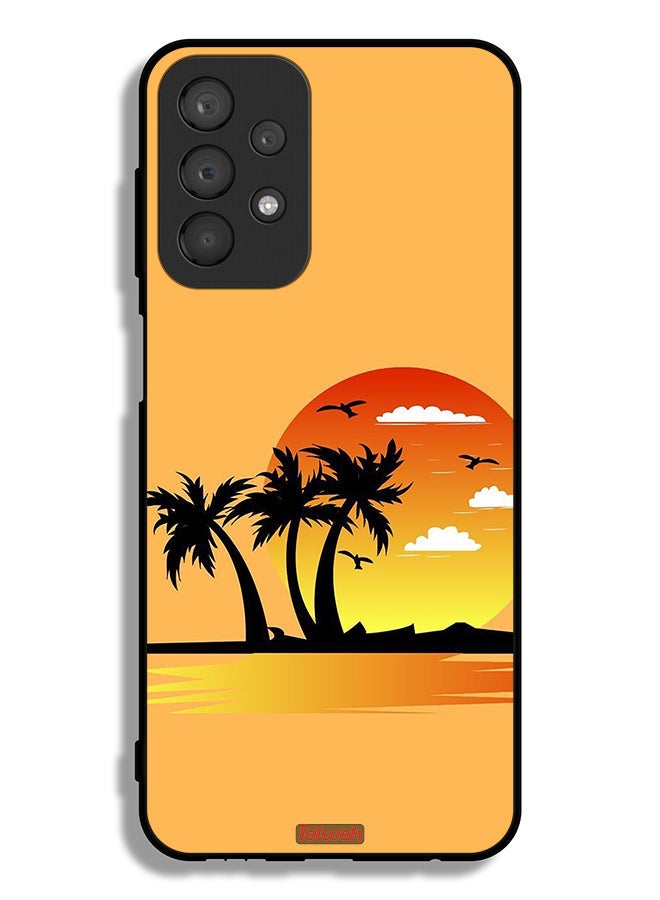 Tolwak Samsung Galaxy A23 4G Protective Case Cover Drawing Abstract Design - Image 1