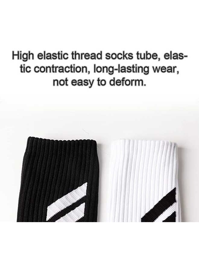 Ocean Football Socks for Men, Anti Slip Soccer Socks with Rubber Dots, Sport Soccer Socks Breathable and Anti Friction, White - Image 4