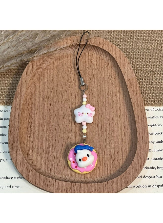 NIBEMINENT Phone Charm/ Chain Strap for Women Girls，Mickey Mouse Series Cell Phone Case Lanyard Wrist Strap