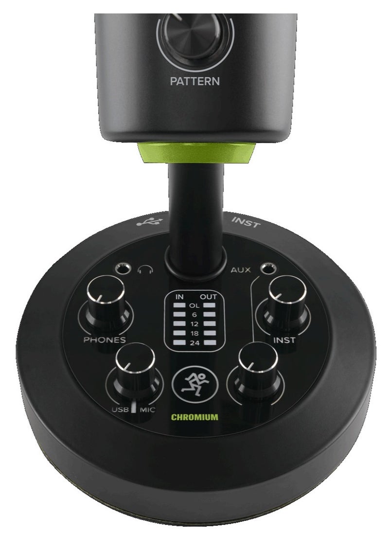 Mackie - MACKIE CHROMIUM Premium USB Condenser Microphone with Built-in 2-Channel Mixer - Image 1