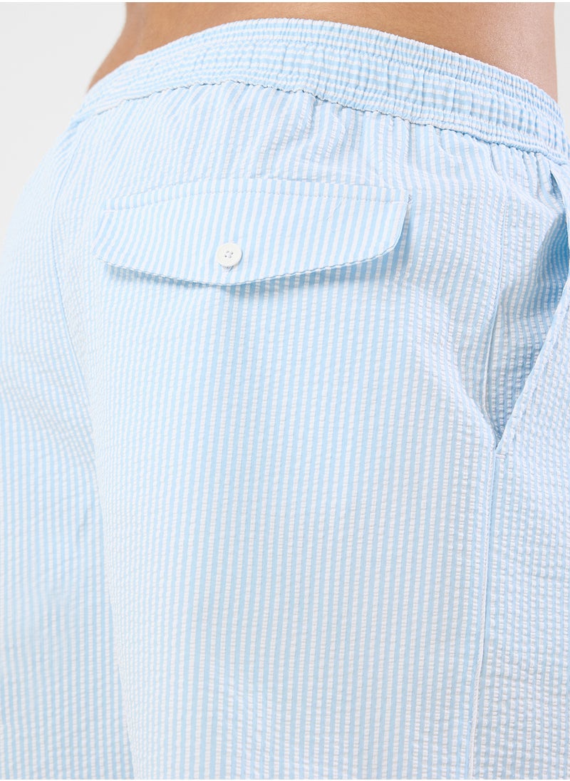 LACOSTE Pattern Printed Swim Shorts  - Image 5