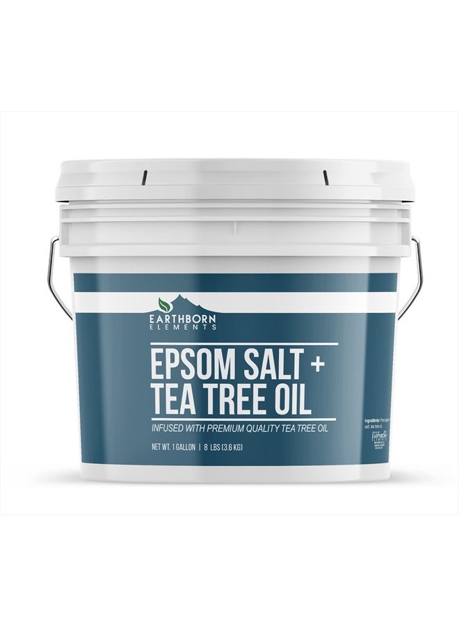 earthborn elements Tea Tree Epsom Salt (1 Gallon) Pure & Undiluted, Soothing Aroma - Image 1