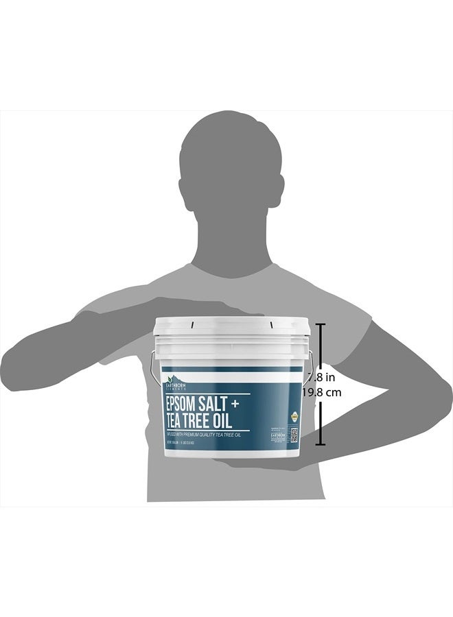 earthborn elements Tea Tree Epsom Salt (1 Gallon) Pure & Undiluted, Soothing Aroma - Image 4
