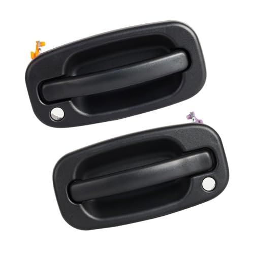 FAERSI 2PCS Exterior Outside Door Handle Front Driver & Passenger Side Replacements for 1999-2007 Chevy Silverado, 2010-2017 GMC Sierra #15034985, 15034986 - Image 1