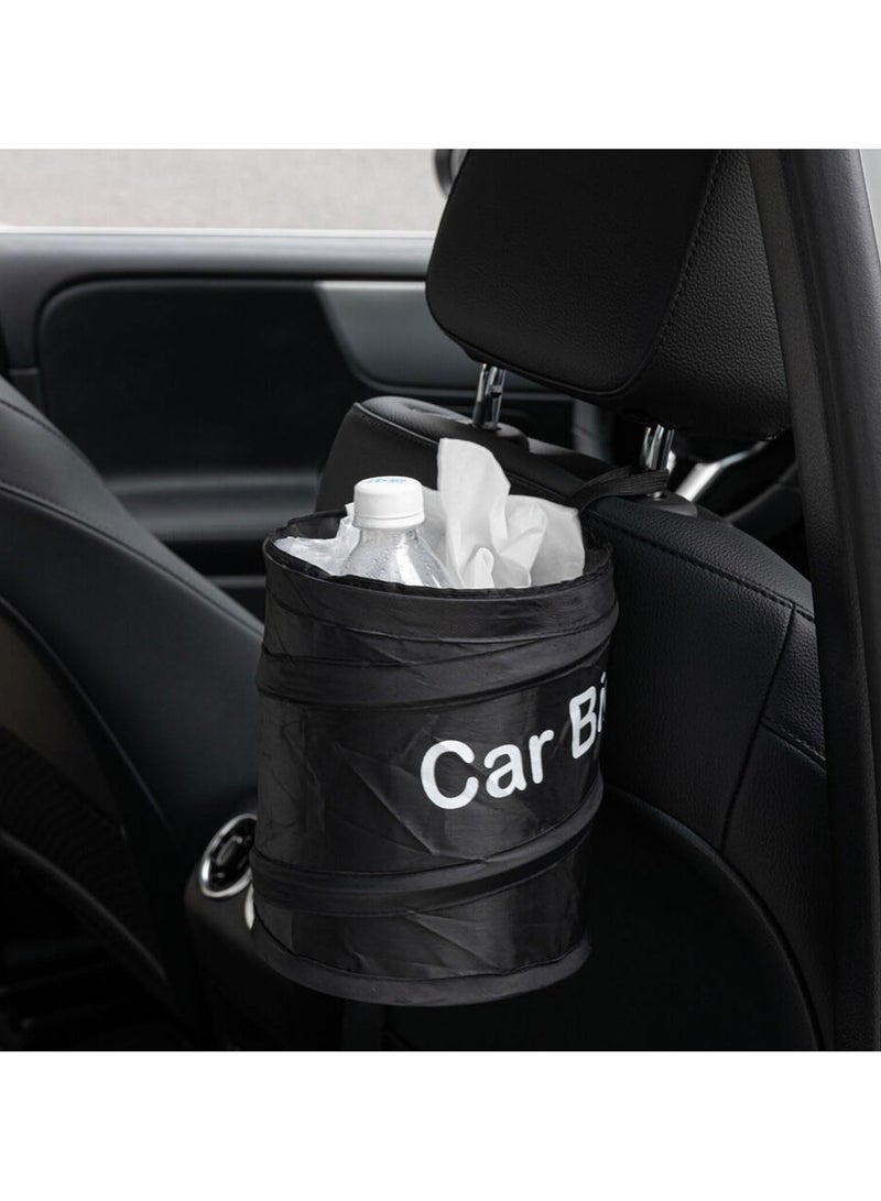 بريجووي Car trash can foldable hanging trash bag garbage container cute car gadgets for travel camping daily use - Image 5