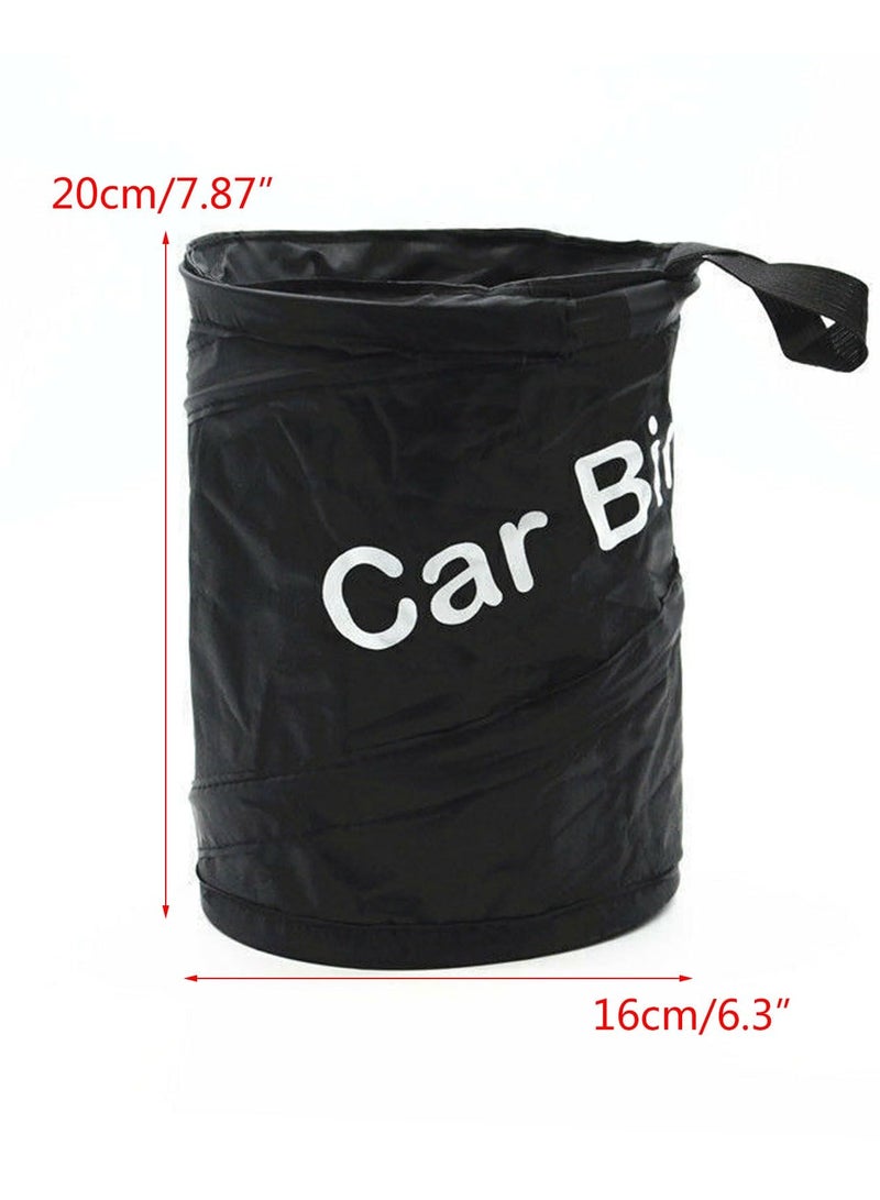 بريجووي Car trash can foldable hanging trash bag garbage container cute car gadgets for travel camping daily use - Image 2