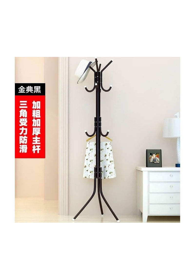 11 Hooks for Hanging Coats, Hats, Jackets, Jackets, Umbrellas with H-Shaped Metal Base