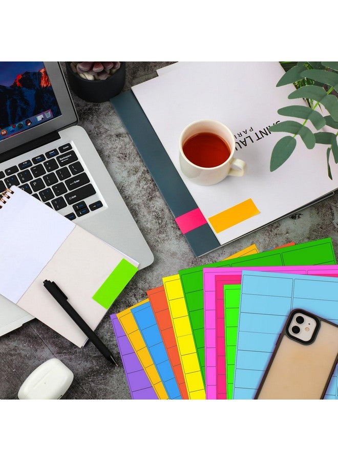 Geyee 1800 Pcs Fluorescent Address Labels Colored Address Labels 1'' x 2-5/8'' Neon Color Printable Stickers for Printer Return Mailing Shipping Message(Multicolor) - Image 5