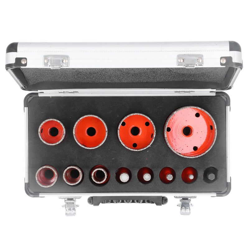 Hole Saw Kit 68 50 45 35 28 25 20 12 10 8 6mm M14 Diamond Hole Opener with Hex Shank for Ceramic Tile Marble Granite - Image 4
