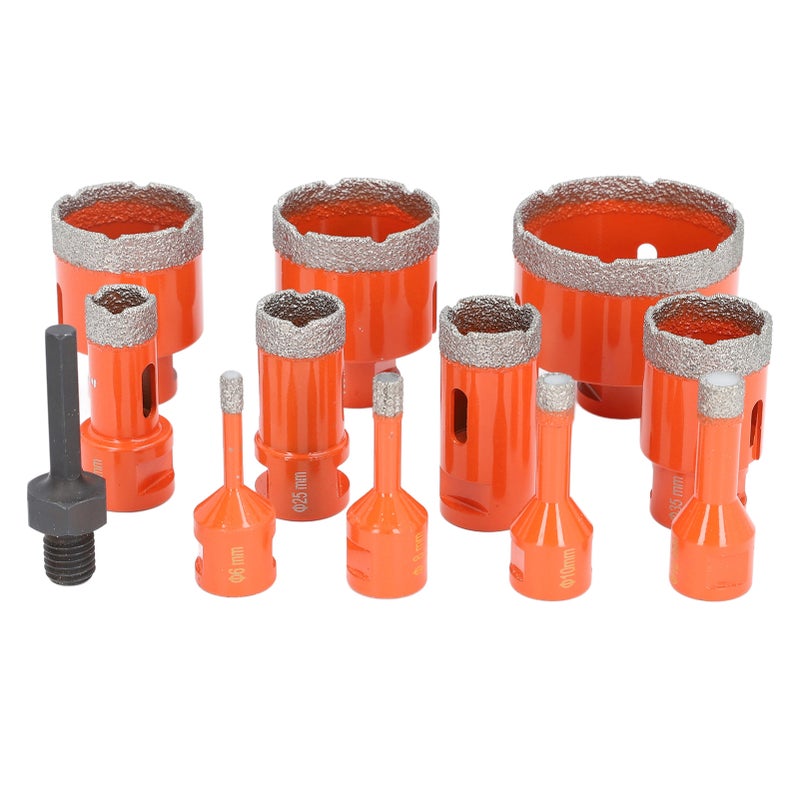 Hole Saw Kit 68 50 45 35 28 25 20 12 10 8 6mm M14 Diamond Hole Opener with Hex Shank for Ceramic Tile Marble Granite - Image 5