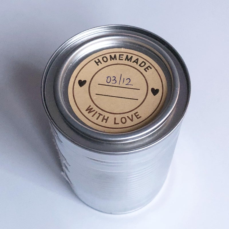 TownStix 300 Pieces, 2" - Homemade with Love Stickers, Canning Labels for Jars to Write On - Image 5