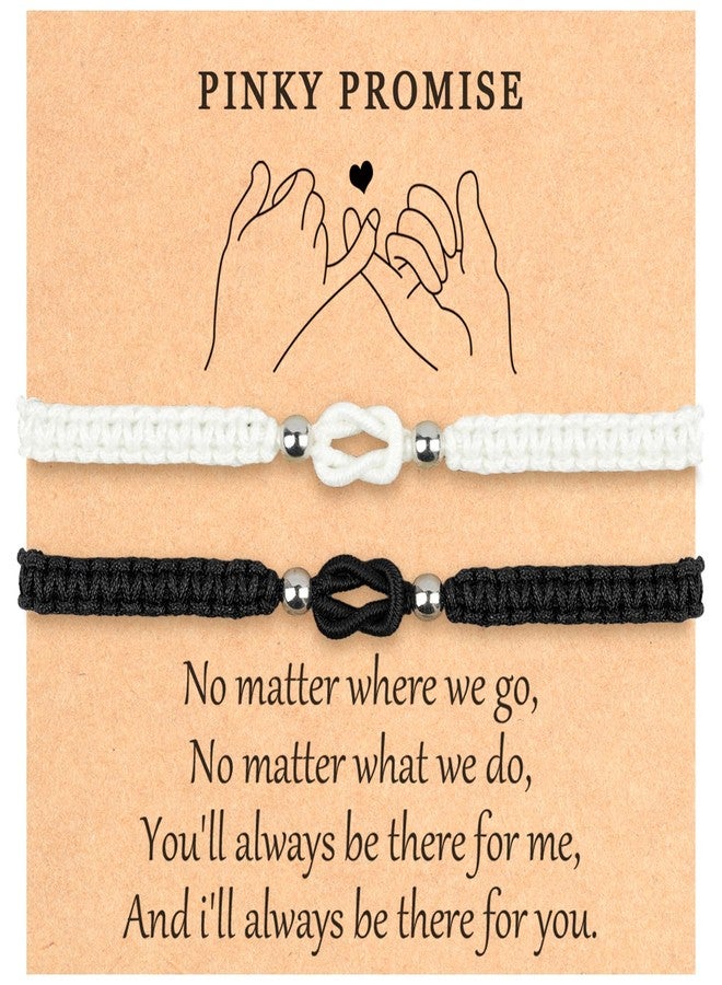 CXLDTE Valentines Day Gifts for Boyfriend Girlfriend Matching Couples Bracelets Pinky Promise Long Distance Relationship His Hers Birthday Anniversary Sweetest I Love You Gifts for Him Her Men Bf Gf - Image 1