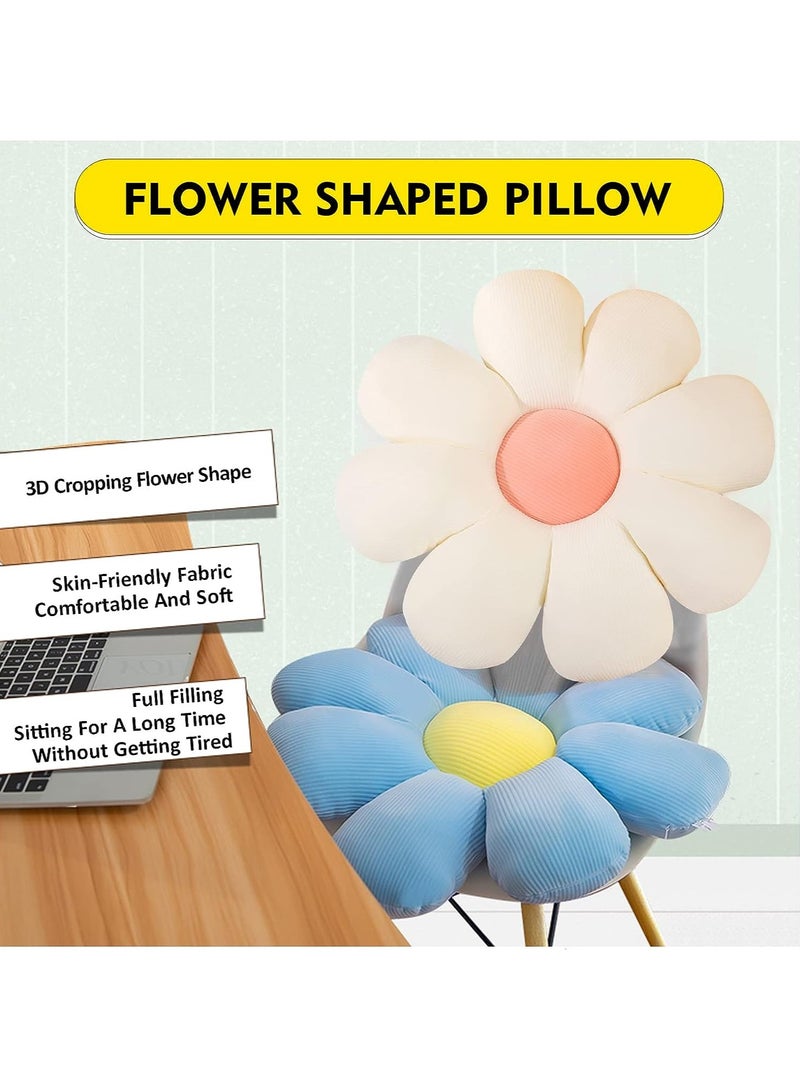 FASHION HOME Daisy Flower Shaped Throw Pillows Floor Preppy Cushion for Bedroom Sofa Chair Room Décor - Image 5