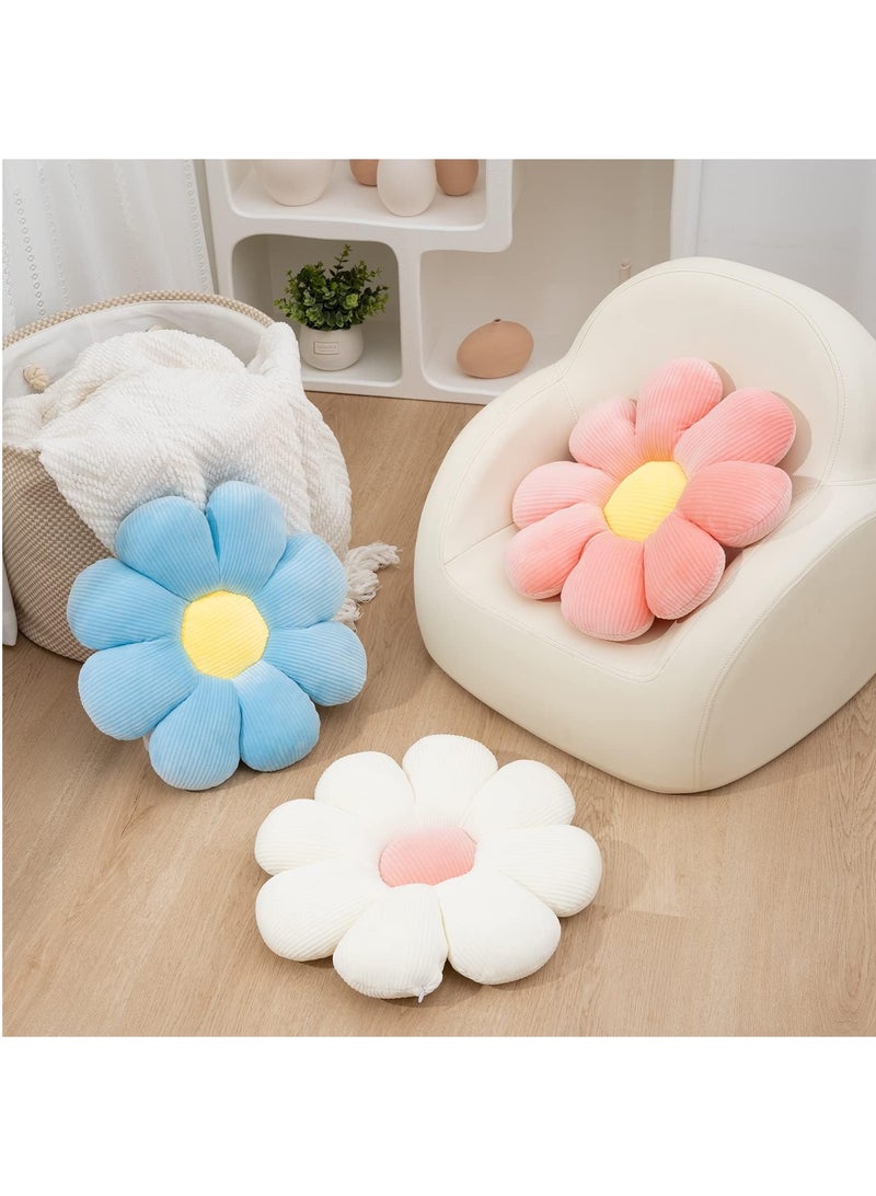 FASHION HOME Daisy Flower Shaped Throw Pillows Floor Preppy Cushion for Bedroom Sofa Chair Room Décor - Image 3