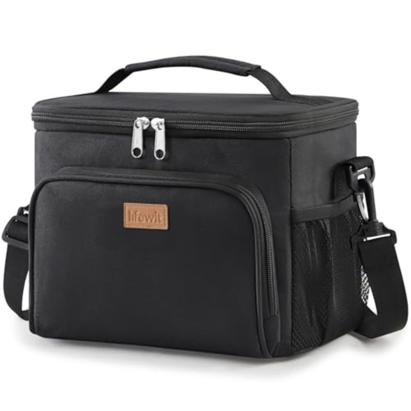Reusable Insulated Lunch Bag, Portable Cooler Freezable Soft Lunchbox Leakproof with Adjustable Shoulder Strap for Men Women Adult for Work Picnic or Travel, 24 Can - Image 1