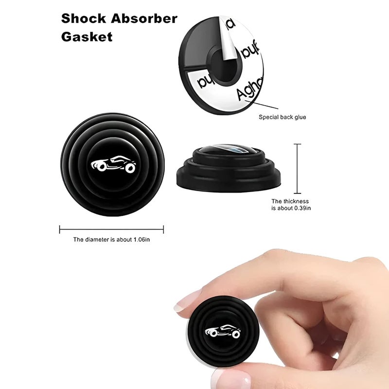 ARKZO Car Shock Absorber Door Protector Rubber Pads Guard Accessories Car Gadgets for Enhanced Door Protection Compass, Wrangler, Meridian, S90, XC60, XC40, Hector, Astor, Gloster - Image 2