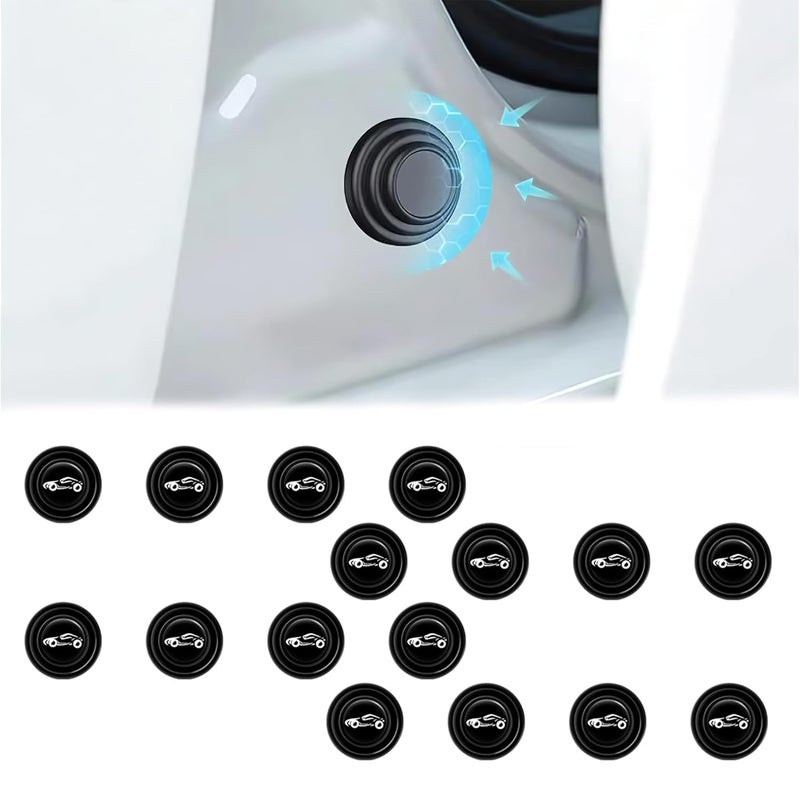 ARKZO Car Shock Absorber Door Protector Rubber Pads Guard Accessories Car Gadgets for Enhanced Door Protection Compass, Wrangler, Meridian, S90, XC60, XC40, Hector, Astor, Gloster - Image 1
