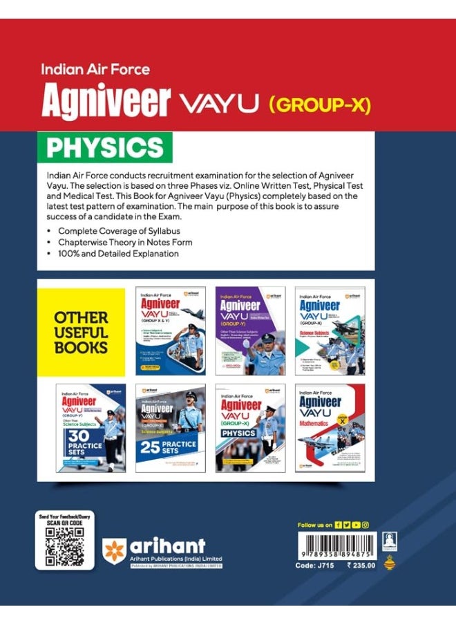 Arihant Indian Air Force Agniveer Vayu Guide For Group X Physics  - Image 2