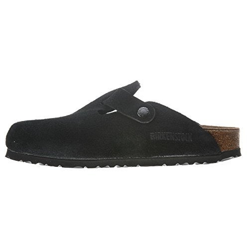 Birkenstock Unisex Boston Soft Footbed, Black Suede, 41 M EU - Image 4