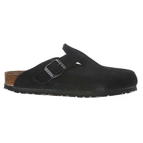 Birkenstock Unisex Boston Soft Footbed, Black Suede, 41 M EU - Image 5