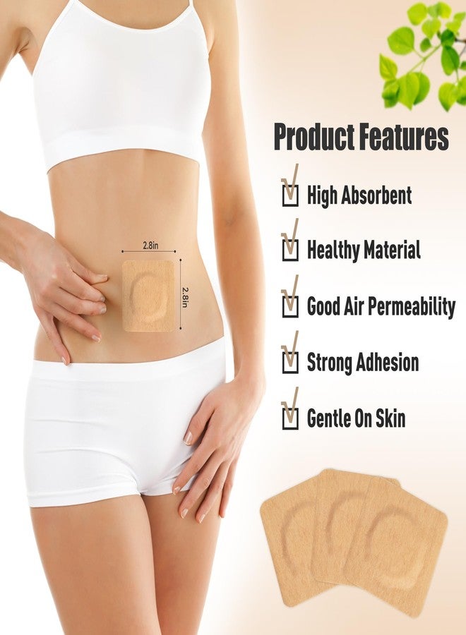 ZINGTERRA ZINGTEEA 30Pcs Self-Adhesive Castor Oil Pack Wrap for Belly,Disposable Highly Absorbent Organic Cotton Castor Oil Packs,No Wash,Anti-Seepage ((Oil Not Included) - Image 3