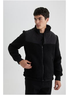 DeFacto Man Modern Fit Stand- Up Collar Long Sleeve Mont  - Image 5