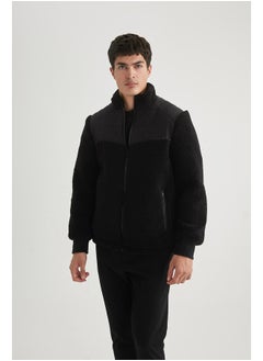 DeFacto Man Modern Fit Stand- Up Collar Long Sleeve Mont  - Image 3