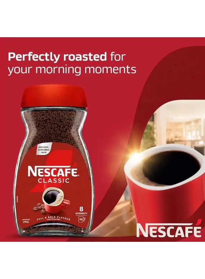 Nescafe Classic Strong Taste Coffee Sustainable Sourced Coffee - 95grams - Image 2