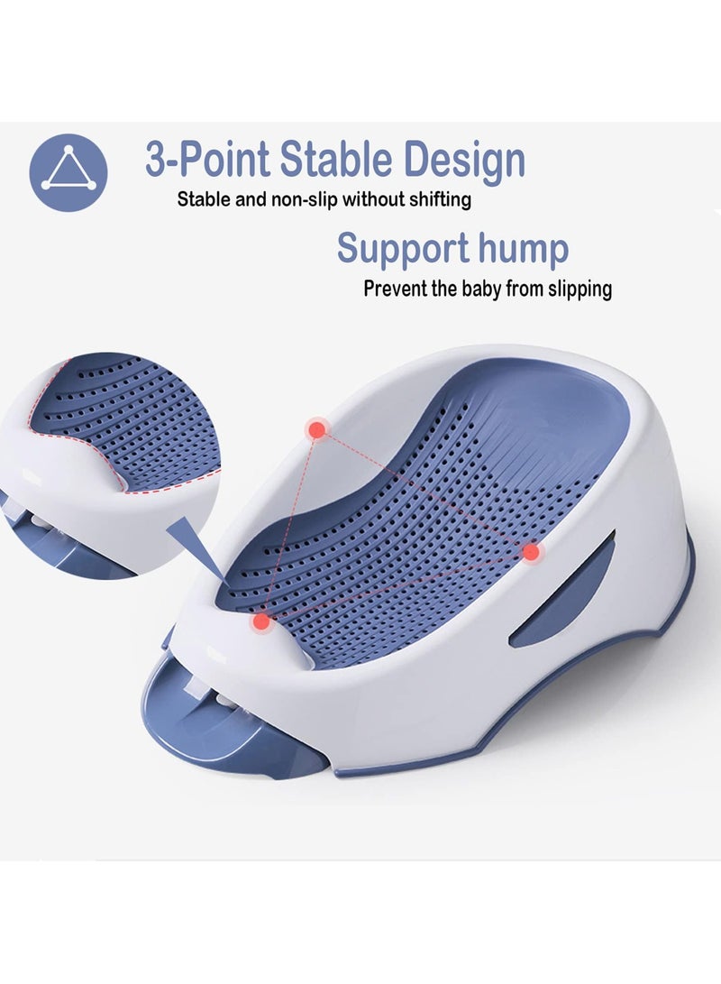 حوض استحمام للأطفال، مقاوم للماء، غير قابل للانزلاق، حوض استحمام داعم للرضع حديثي الولادة من 0 إلى 6 أشهر، شبكة حمام لحديثي الولادة، حوض استحمام للأطفال، دعامة للاستلقاء، بساط حمام - Image 3
