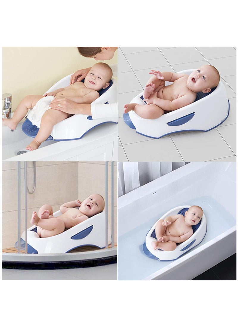 حوض استحمام للأطفال، مقاوم للماء، غير قابل للانزلاق، حوض استحمام داعم للرضع حديثي الولادة من 0 إلى 6 أشهر، شبكة حمام لحديثي الولادة، حوض استحمام للأطفال، دعامة للاستلقاء، بساط حمام - Image 4