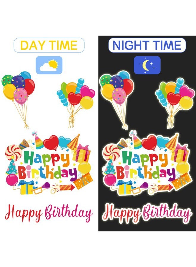 Geyee 14 Pcs Birthday Car Decorations Door Decorations Birthday Banners Reflective Magnet Stickers Balloon Box Colorful Magnets for Car Refrigerator Door Metal Surface(Cake) - Image 5