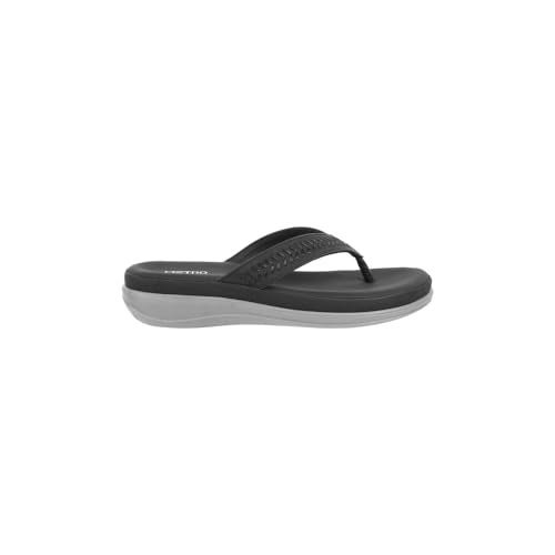 Metro Women’s Black Comfortable Everyday Slippers UK/5 EU/38 (44-172) - Image 4