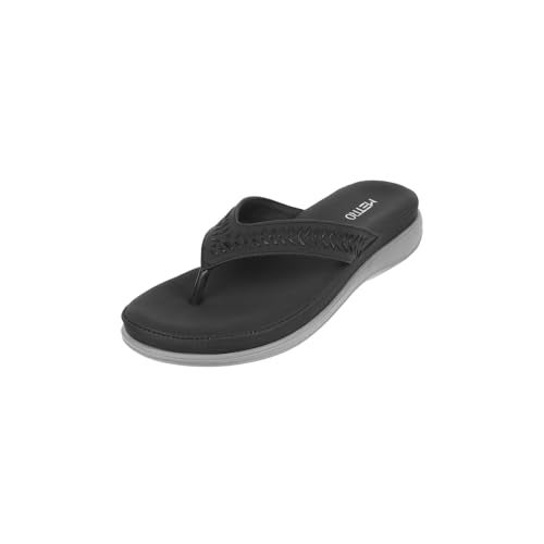 Metro Women’s Black Comfortable Everyday Slippers UK/5 EU/38 (44-172) - Image 1