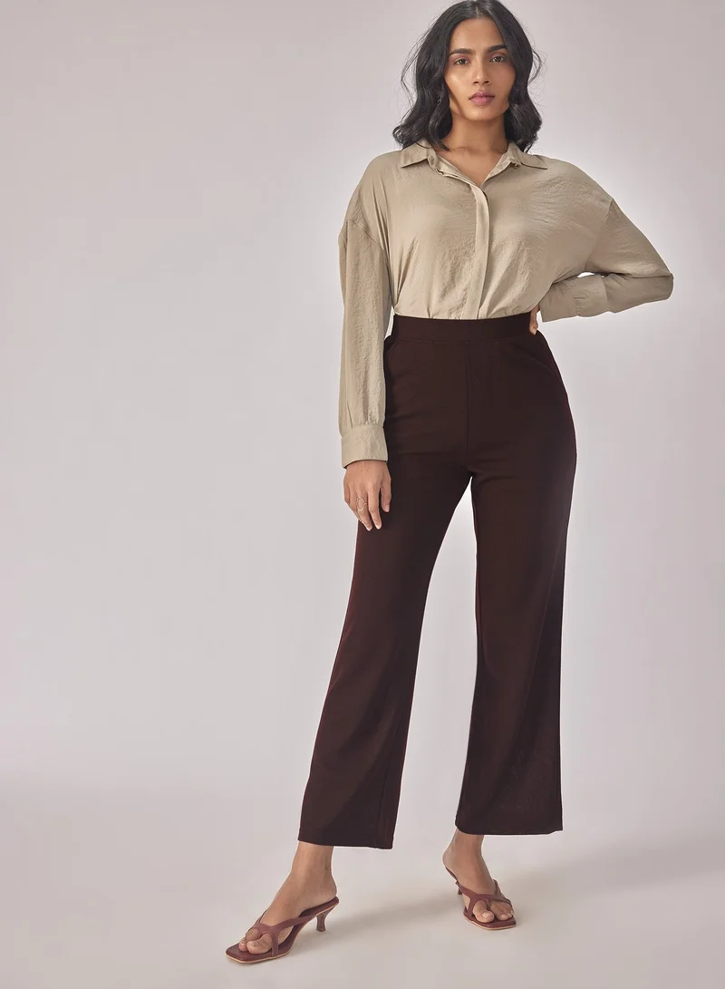 The Label Life Knit High Waisted Pants