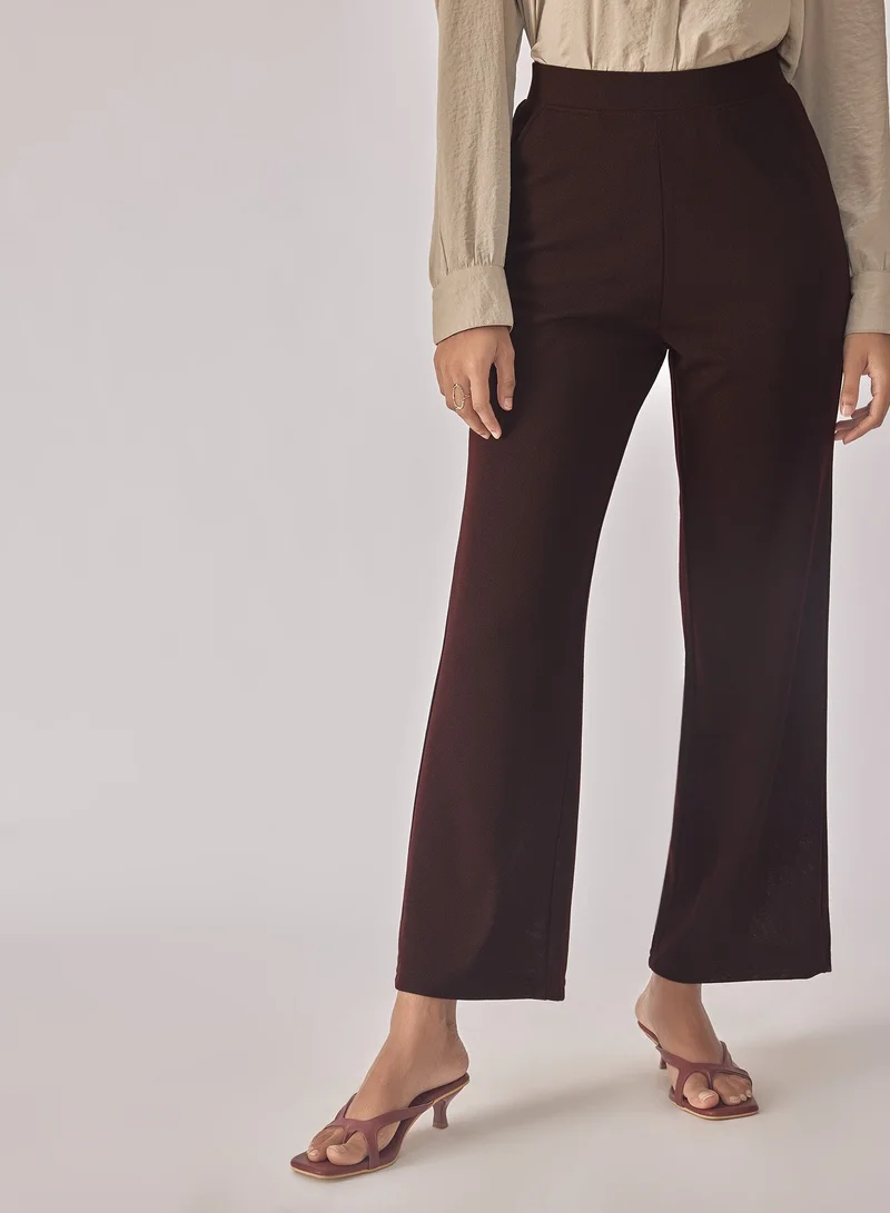 The Label Life Knit High Waisted Pants