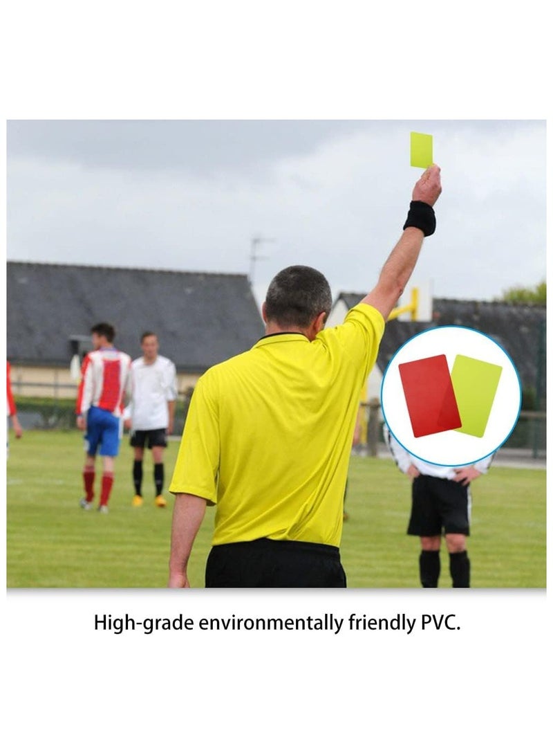 Bukela 3 Set Soccer Coach Whistle with Referee Card Set, Warning Referee Red and Yellow Cards and Metal Referee Whistle for Game Sports, Soccer Football Penalty Card Wallet with Record Sheet and Pencil - Image 3