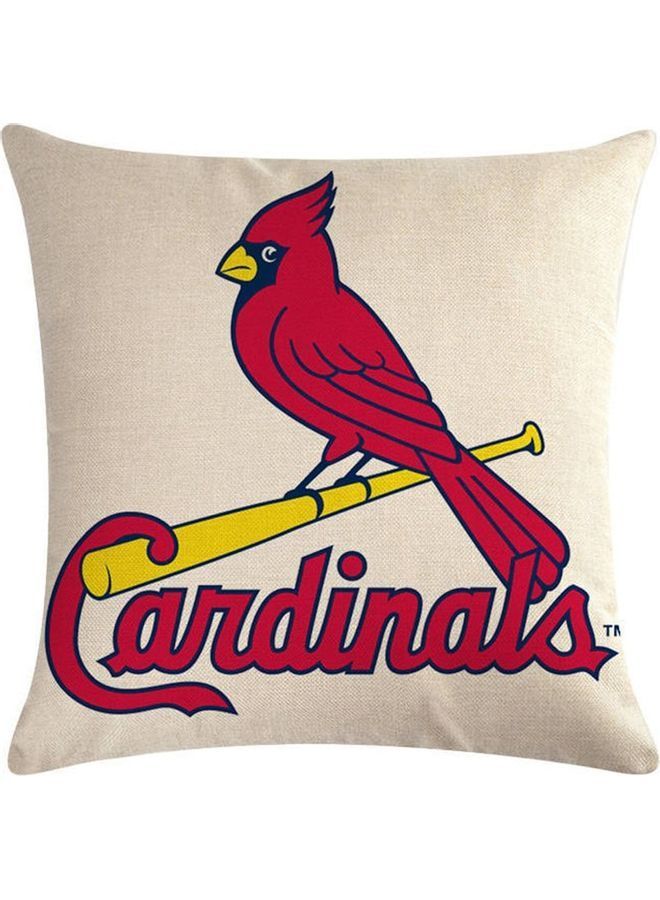 NIBEMINENT Cardinals Cotton Cushion Cover Multicolour