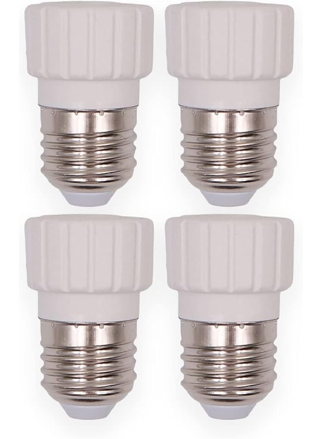 The Bros محول قاعدة مصباح E27 إلى GU10 4 قطع لمصابيح LED - Image 1