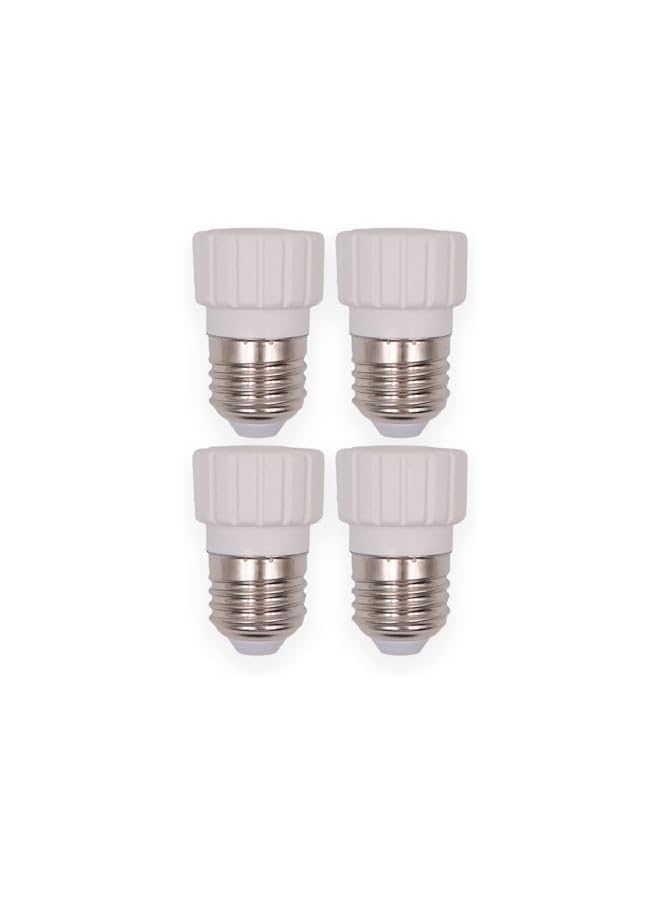 The Bros محول قاعدة مصباح E27 إلى GU10 4 قطع لمصابيح LED - Image 2