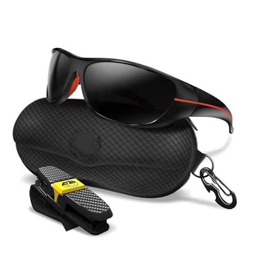 BLUPOND Motorcycle Glasses for Men Women - Polarized Sports Sunglasses for Riding Cycling - UV400 Protection - Chopper - Image 1