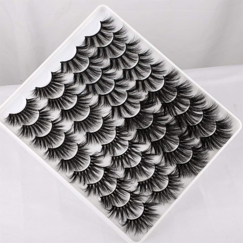 Lanflower 25MM Lashes Dramatic Volumn Eyelashes Wholesale Bulk 20 Pairs 4 Styles - Image 4