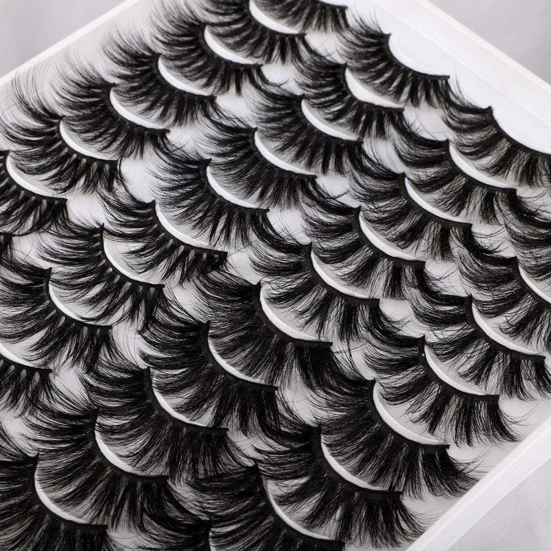 Lanflower 25MM Lashes Dramatic Volumn Eyelashes Wholesale Bulk 20 Pairs 4 Styles - Image 5