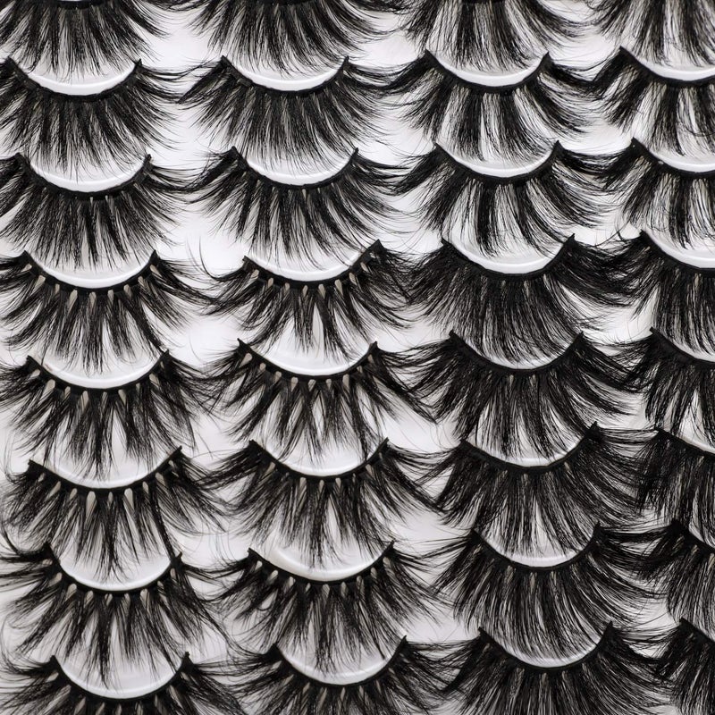 Lanflower 25MM Lashes Dramatic Volumn Eyelashes Wholesale Bulk 20 Pairs 4 Styles - Image 2